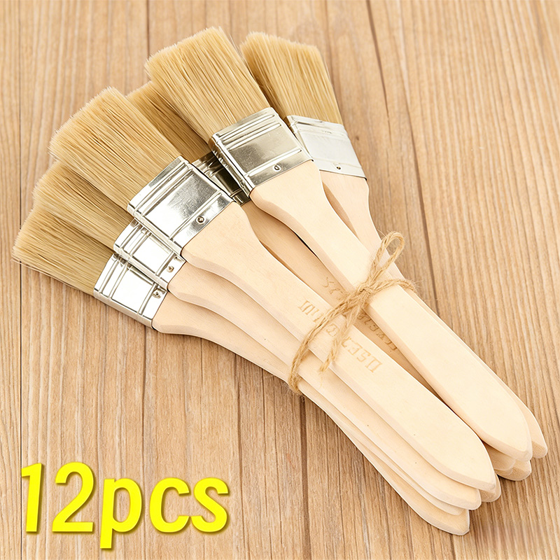 Furniture Hardware Parts - 1–24-teiliges professionelles Pinselset mit Holzgriff für