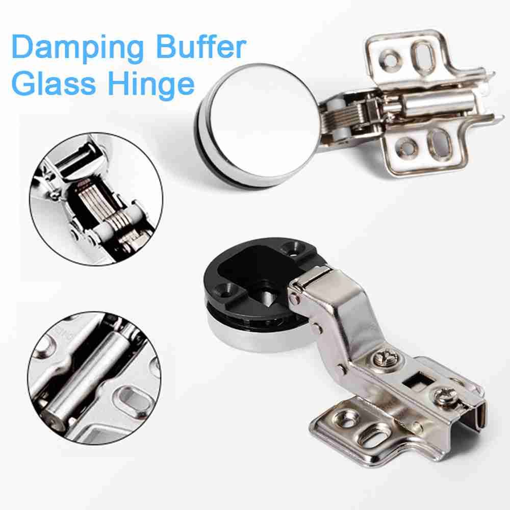 Furniture And Hardware Supplies - 2 Stück Heimwerker-Verbindungsbeschläge Fensterzubehör Schrank-Scharnierclip Glastürscharnier