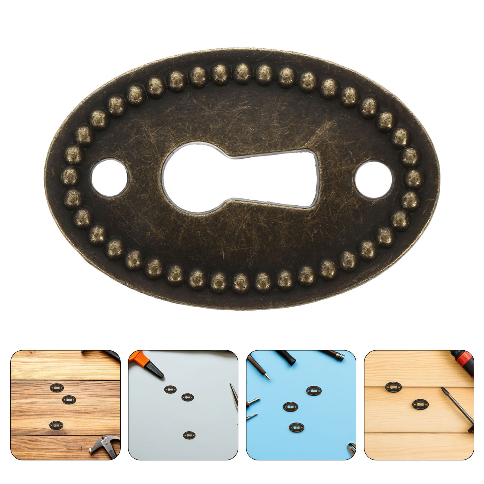Furniture Hardware Decorative - 16 Stück Vintage Zinklegierung Ovale Dekorative
