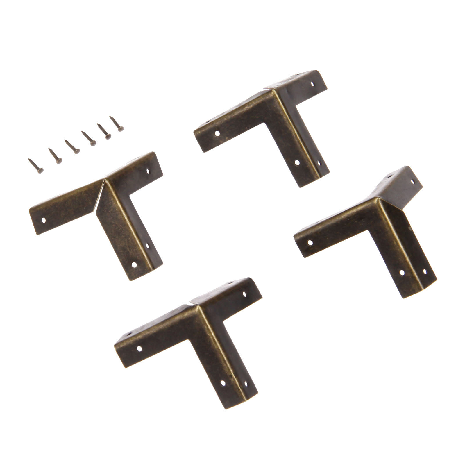 DRELD 4 Stück Antik-Bronze-Eck – Furniture Hardware Decorative Bewertung und Preis