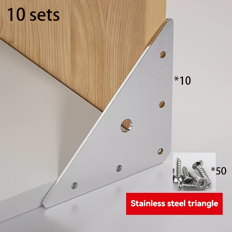 10 Sets Edelstahl-Eckwinkel un – Furniture Hardware Fasteners Bewertung und Preis