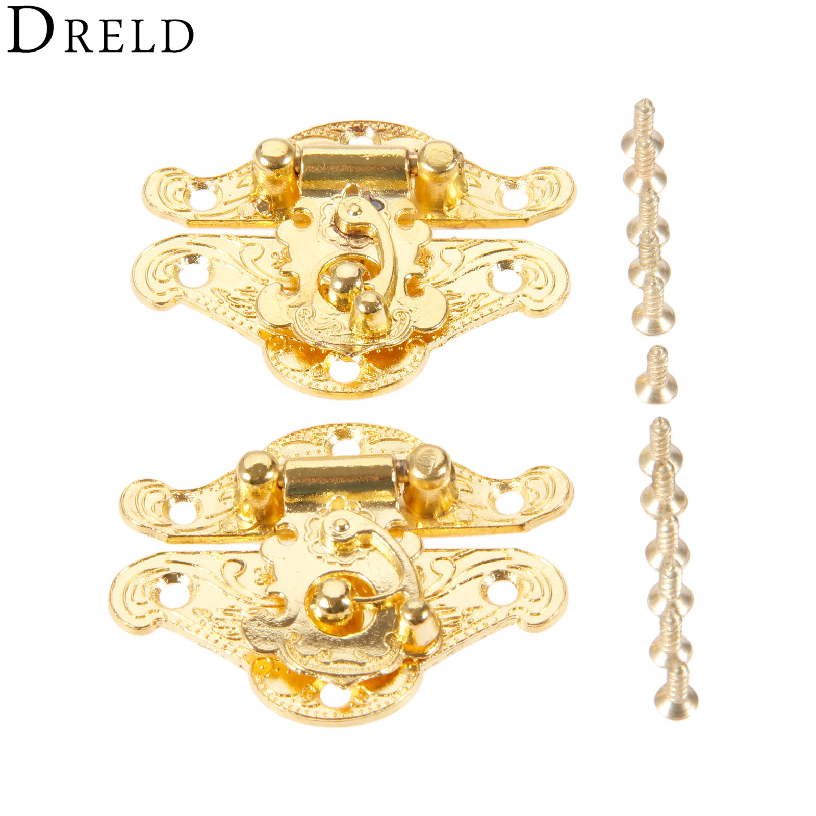 DRELD 2Pcs Antike Gold Box Lat – Furniture Hardware Suppliers Bewertung und Preis