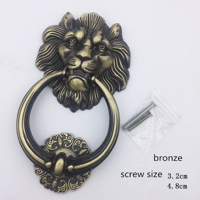 Antiker Bronze-Löwenkopf-Türkl – Furniture Hardware Decorative Bewertung und Preis