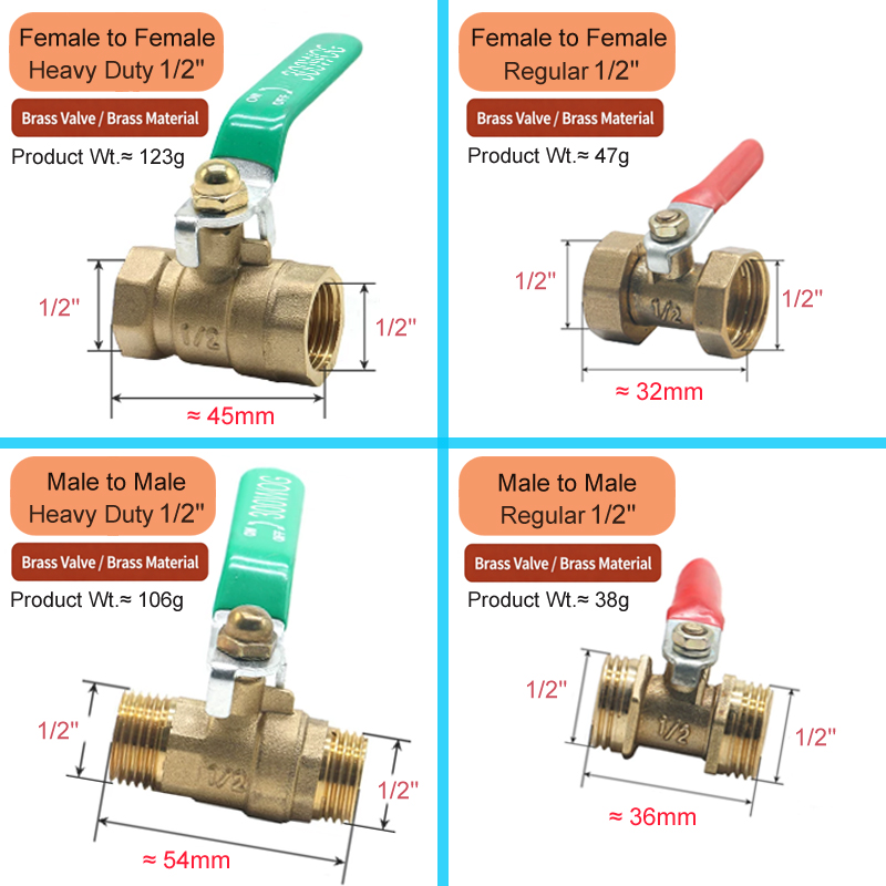 1/8' 1/4' 3/8' 1/2' Messing-Ku – Joint Connector Bracket Bewertung und Preis