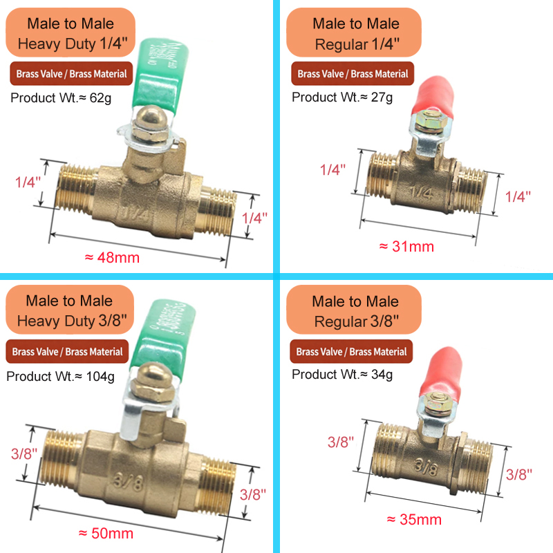 1/8' 1/4' 3/8' 1/2' Messing-Ku – Joint Connector Bracket Bewertung und Preis