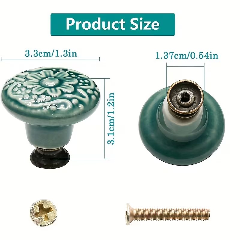 12 Stück Keramik-Schrankknöpfe – Furniture Hardware Suppliers Bewertung und Preis