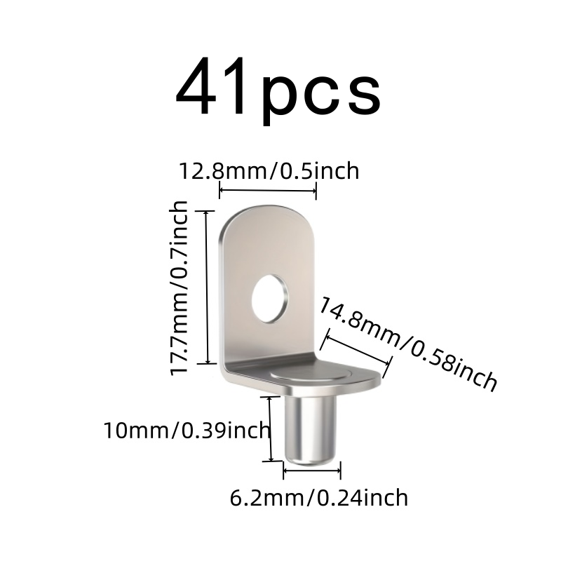 41 Stück 6,2*10 mm Eisen-Regal – Shelf Peg Support Bewertung und Preis