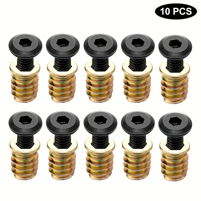 10-teiliges Gewindeeinsatz-Mut – Furniture Hardware Fasteners Bewertung und Preis