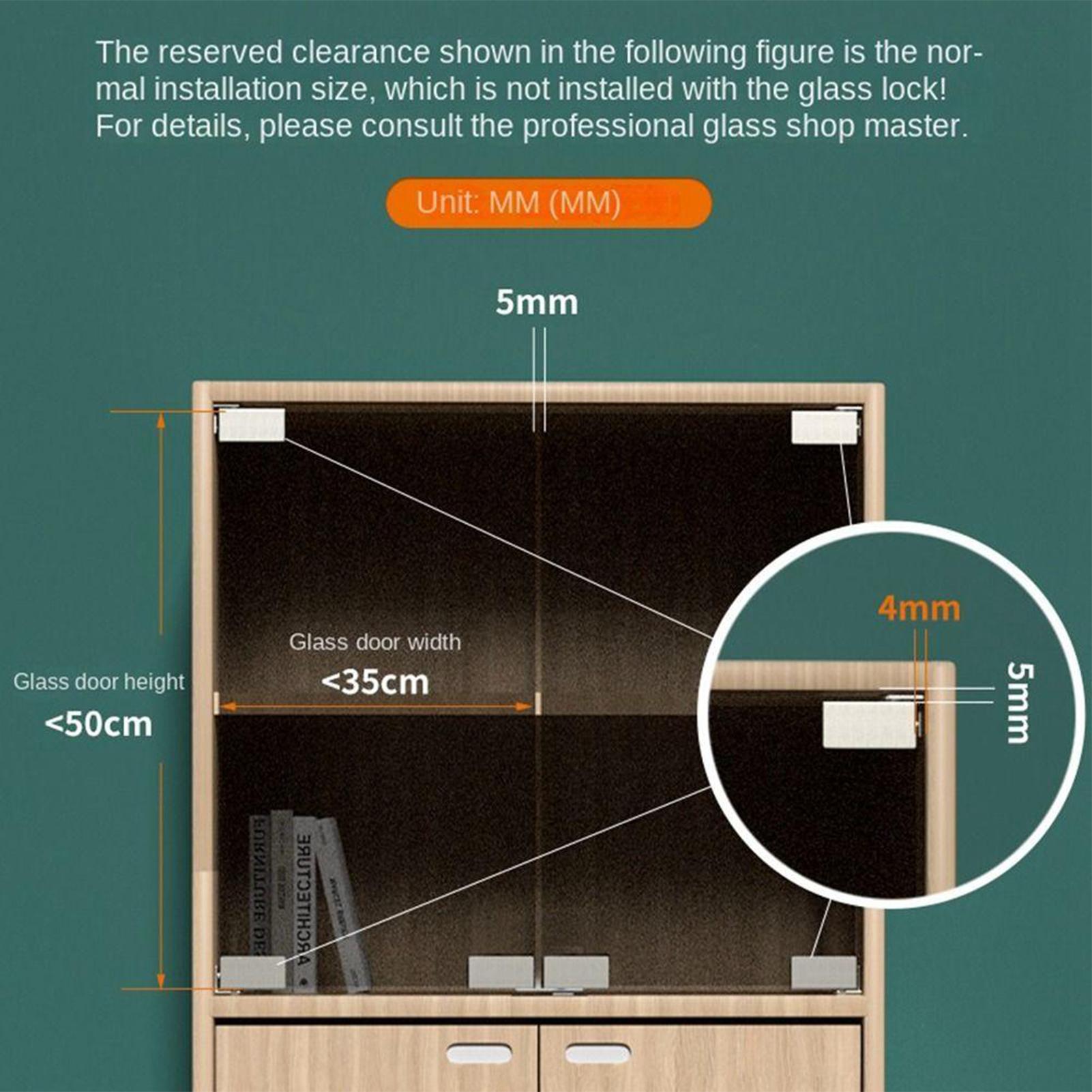 2 Stück nicht perforierte Glas – Furniture Rotating Hardware Bewertung und Preis