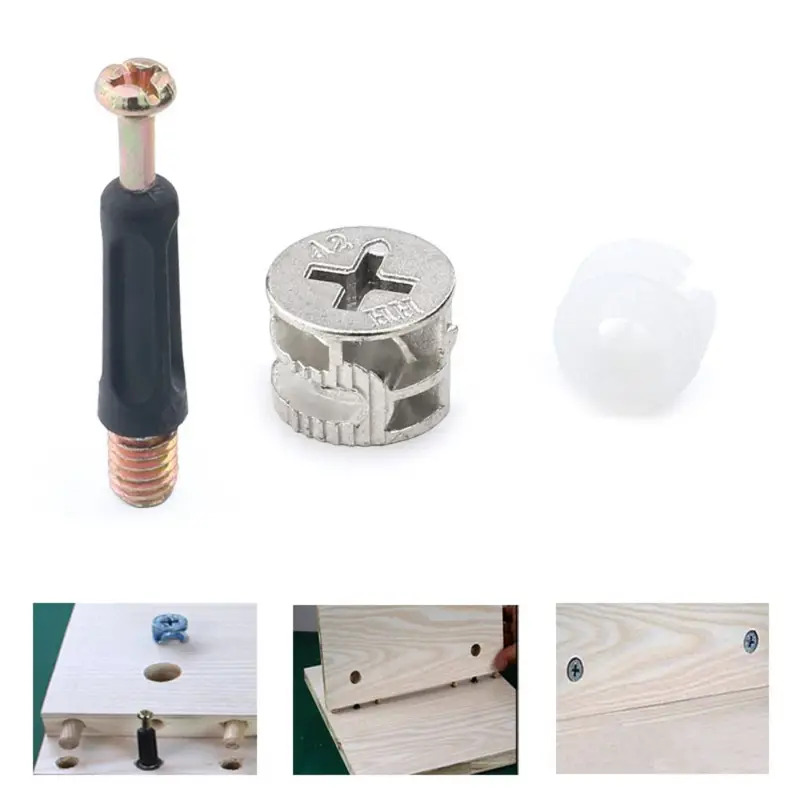 100 Stück Möbel-Drei-in-Eins-V – Furniture Hardware Fasteners Bewertung und Preis