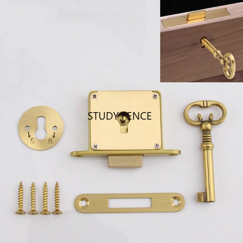 1PC Antikes Metall Schubladens – Furniture Hardware Lock Bewertung und Preis