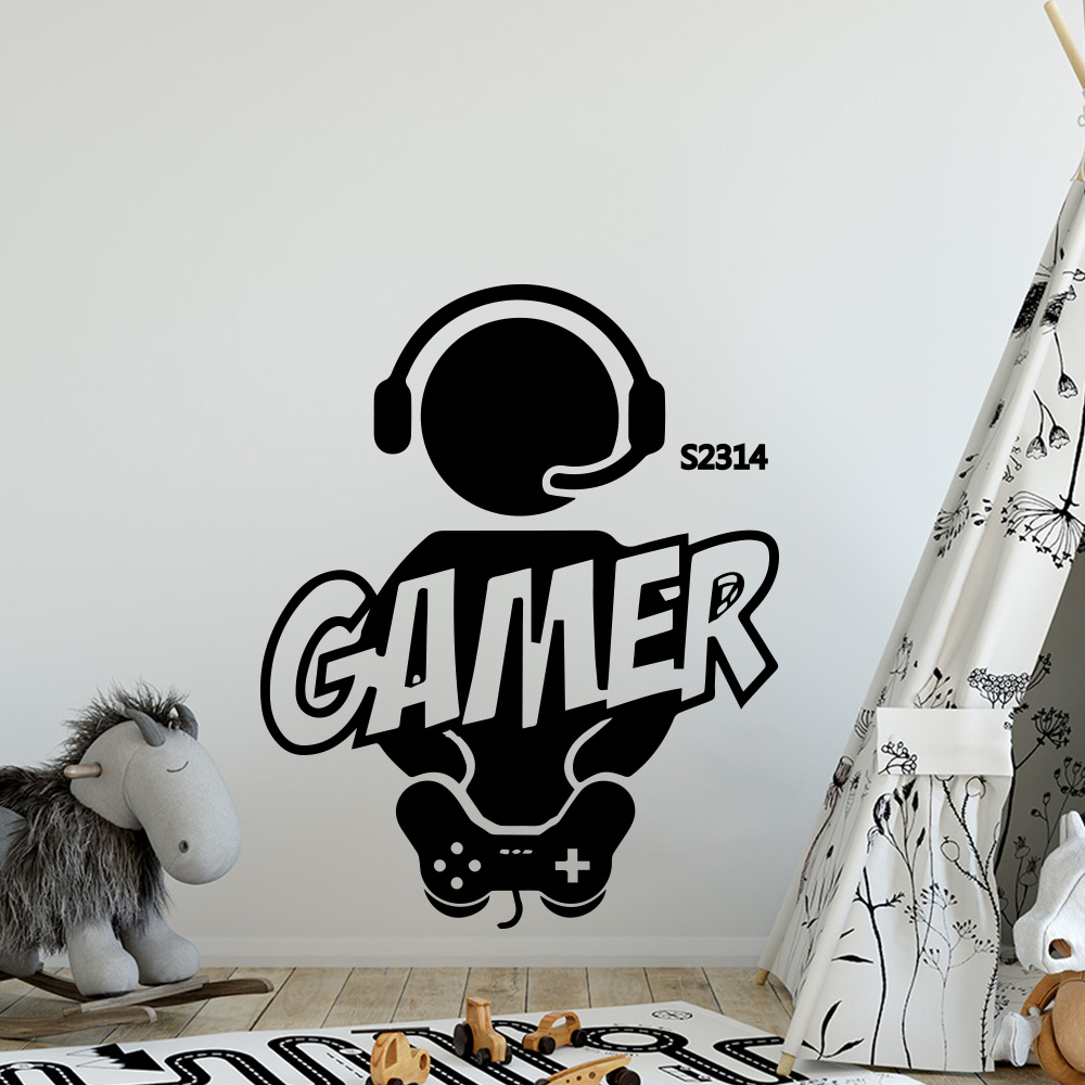 1pc Gamer Wand Kunst Aufkleber – Furniture Hardware Parts Bewertung und Preis